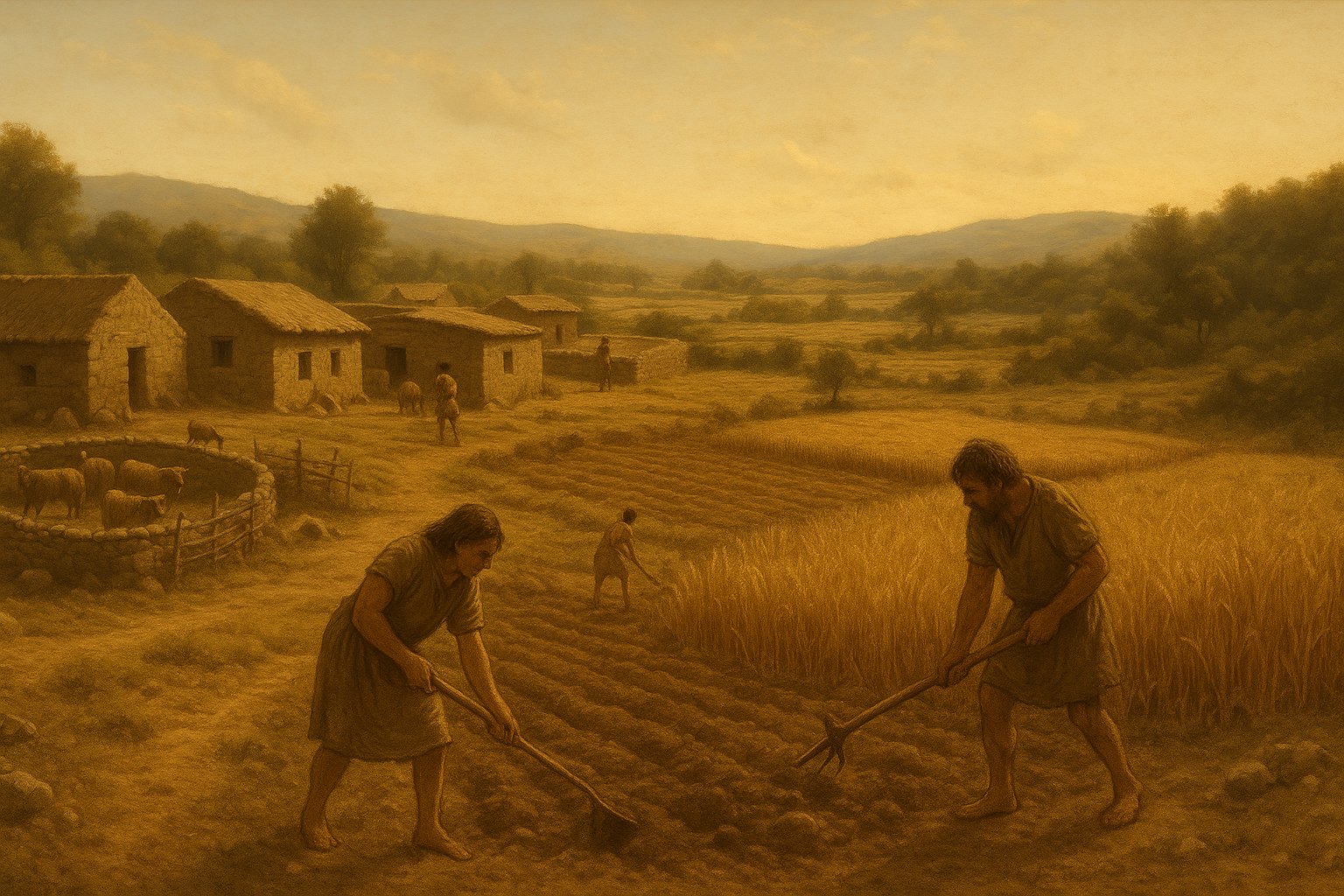Agricultural revolution, domestication, first villages